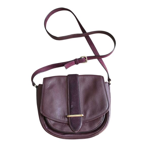 Kate Spade Hunts Place Marci Crossbody Bag Burgundy Purse Adjustable Leather - Picture 1 of 12